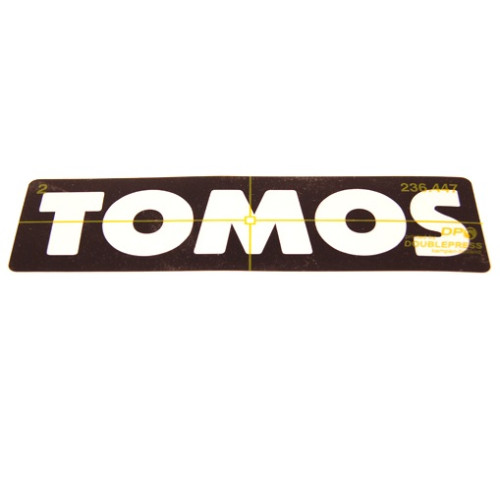 Sticker Tomos woord, origineel Tomos product